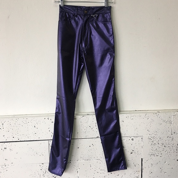 Metallic purple pants Outlet